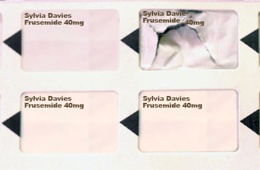 Torn blister pack