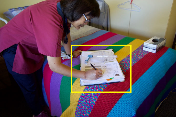 Jamie signing the sheet